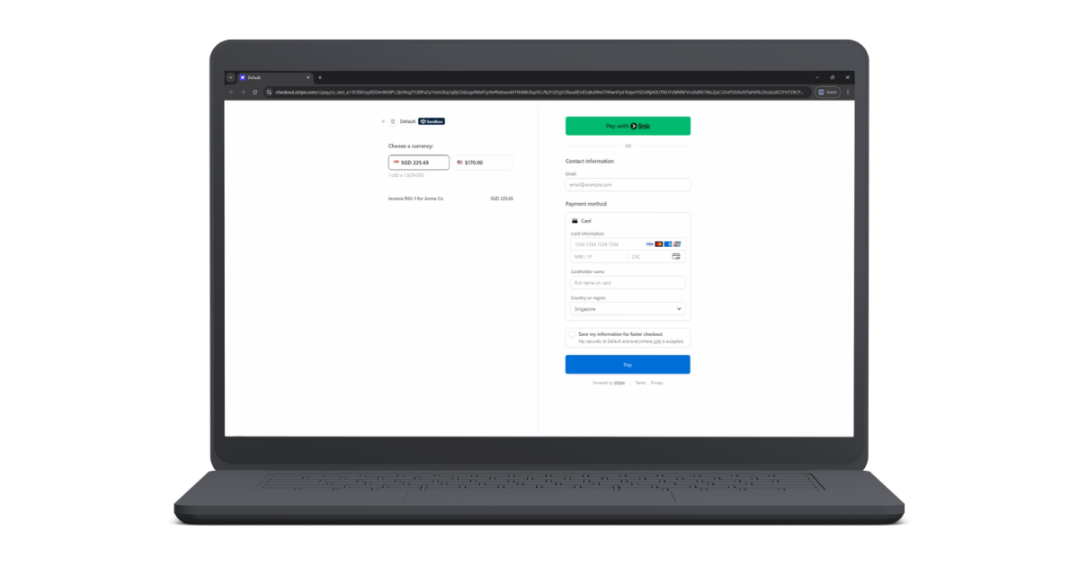 Invox screenshot 2 showing invoice generation details.